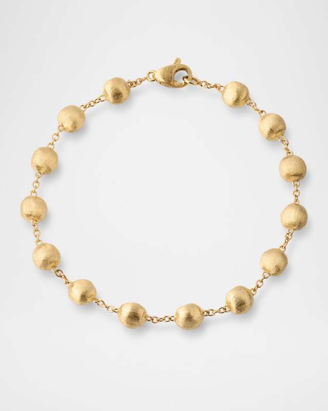 18K Yellow Gold Bead Bracelet